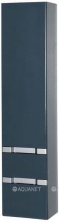 Шкаф-пенал для ванной Aquanet Виго 40 сине-серый 