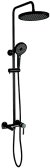 Душевая система Gappo G03-6 G2403-6 Черная матовая Хром 