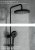 Душевая система Gappo G03-6 G2403-6 Черная матовая Хром 