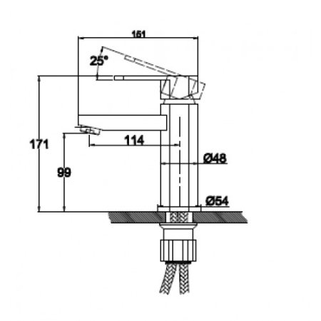 Смеситель для раковины Kaiser Sonat 34011-1 Бронза 