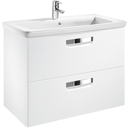 Тумба под раковину Roca The Gap 80 ZRU9302732 подвесная Белая матовая 
