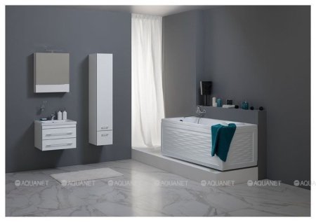 Зеркало-шкаф Aquanet Верона 58 белый 