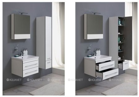Зеркало-шкаф Aquanet Верона 58 белый 
