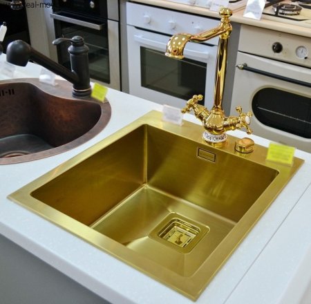 Мойка кухонная Omoikiri Akisame 41-LG 4993080 светлое золото 