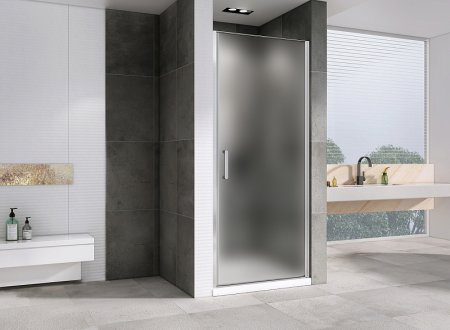 Душевая дверь Abber Sonnenstrand 80 AG04080M профиль Хром стекло матовое 