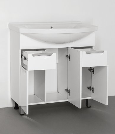 Тумба под раковину Style Line Жасмин 80 Белый глянец 