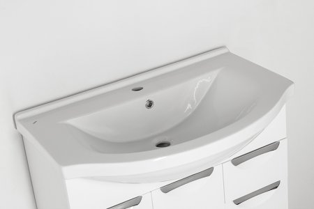 Тумба под раковину Style Line Жасмин 80 Белый глянец 