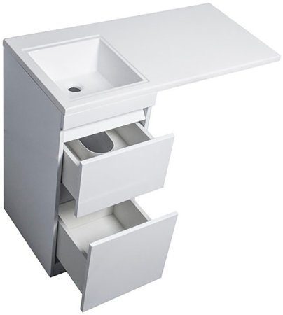 Тумба под раковину Style Line Даллас Люкс Plus 100 СС-00002346 Белая 