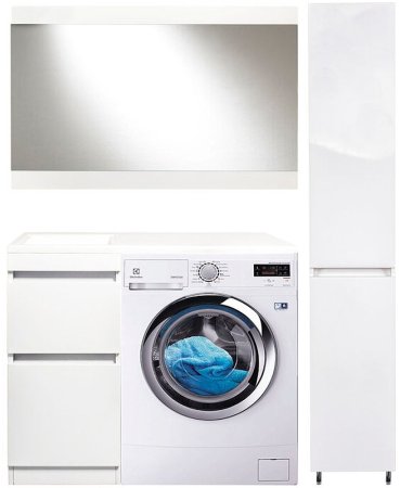 Тумба под раковину Style Line Даллас Люкс Plus 100 СС-00002346 Белая 