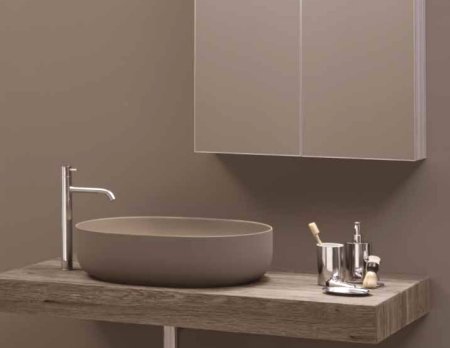 Раковина Kerasan Nolita 60х40 см, коричневый орех матовый 