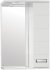 Зеркало со шкафом Style Line Ирис 55 С с подсветкой Белый глянец 