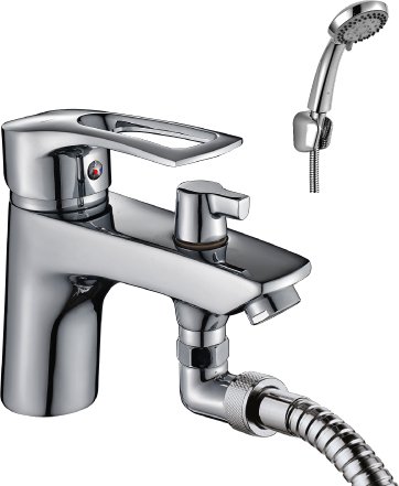 Смеситель на борт ванны Rossinka T T40-38 Хром 