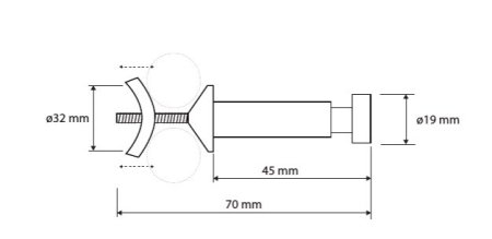 Крючок Bemeta Rawell 104506122 на радиатор, хром 