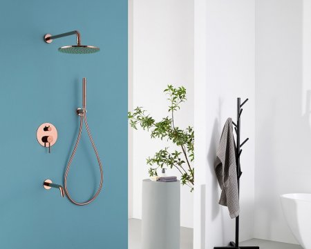 Душевая система Abber Wasser Kreis AF8117RG Розовое золото 