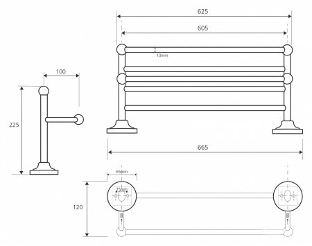 Полка Bemeta Retro 144202098 