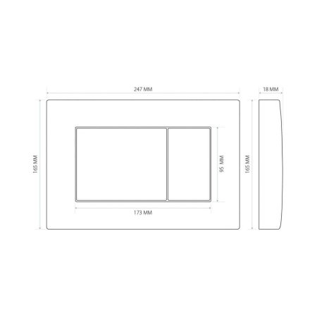 Система инсталляции для унитазов Berges Аtom 410 кнопка чёрная матовая 