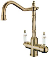 Смеситель для кухни Boheme Medici Ripresa 111-PR Бронза