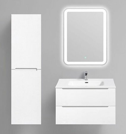 Шкаф пенал BelBagno Etna 40 L ETNA-1500-2A-SC-BL-P-L подвесной Bianco Lucido 