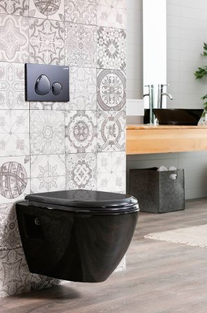 Кнопка смыва Creavit Spa GP7002.02 черная 