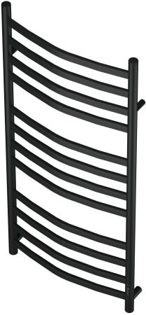 Полотенцесушитель электрический Point Антея PN17852B П12 500x1200, диммер справа, черный 