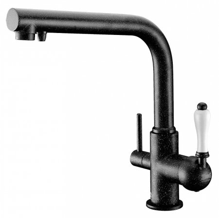 Смеситель для кухонной мойки Zorg Clean Water ZR 313 YF-33 черный металлик 