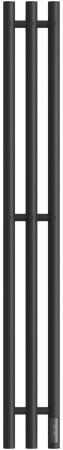 Полотенцесушитель электрический Point Деметра PN12822B П3 120x1200 диммер справа, черный 