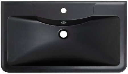 Раковина BelBagno 100 BB1000/455-LV-ART-ALR-NERO Черная матовая 