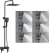 Душевая система Rose R2736H, черный 