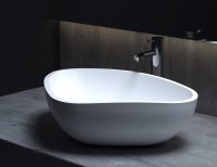 Раковина накладная матовая 57x40 Salini GLORIA 306 1102206M