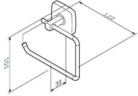Держатель туалетной бумаги AM.PM Gem A9034100 Хром 