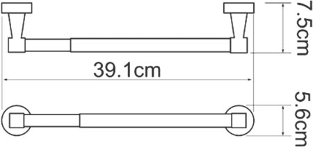 Держатель бумажных полотенец WasserKRAFT Isen K-4091 (ранее К-4022D) 