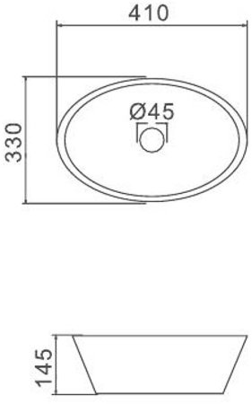 Раковина-чаша Gappo 41 GT304-8 Черная матовая 