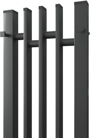 Полотенцесушитель электрический APEXTERMO Delta DL10113GF 1100x180 с крючками, графит металлик 