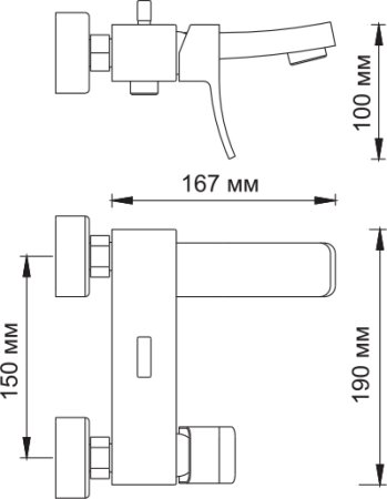 Смеситель WasserKRAFT Aller 1061 для ванны с душем 