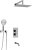 Душевая система WasserKRAFT Alme A171519 Thermo с термостатом Хром 