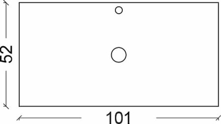 Столешница под раковину Boheme Armadi Art NeoArt 100 851-100 Белая 