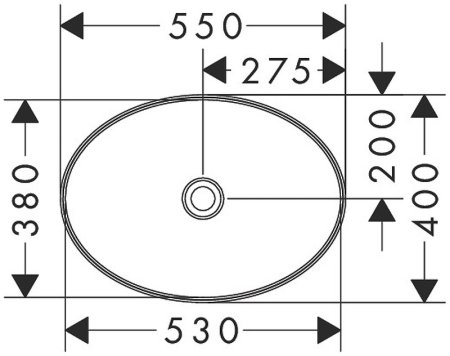 Раковина-чаша Hansgrohe Xuniva D 55 60165450 Белая 