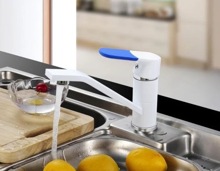 Смеситель для кухни Frap H34 F4534 Белый Хром 