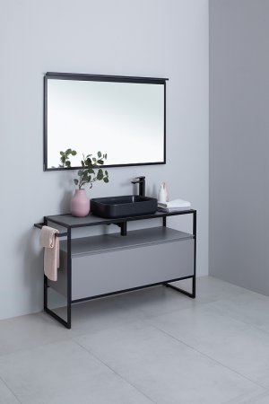 Зеркало Allen Brau Priority 100 1.31017.BB с подсветкой Черный браш 