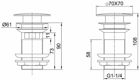 Донный клапан Allen Brau Infinity 5.21026-31 Черный матовый 