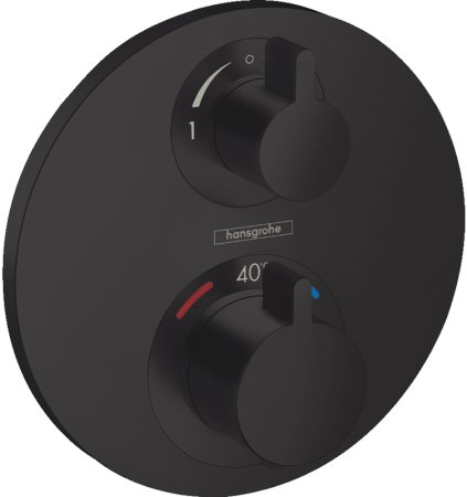 Смеситель для душа Hansgrohe Ecostat S 15758670 с термостатом Черный матовый 
