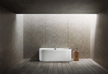 Ванна из искусственного камня ABBER Leipzig AM9916 белая матовая 