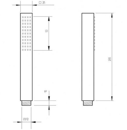 Ручной душ Migliore Quadra 30891 Золото 