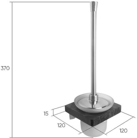 Ершик для унитаза Bronze de Luxe Forest 10706G Орех Золото матовое 