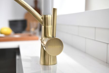 Смеситель Paulmark Siegen Si213111-BRw для кухонной мойки, бронза 