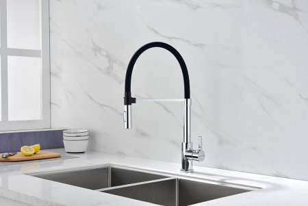 Смеситель Paulmark Halt Ha214021-CR для кухонной мойки, хром 