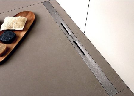 Душевой лоток Berges Simpel 600 090011 с решеткой Хром матовый 