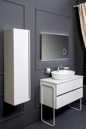 Пенал Armadi Art Vallessi 120*35*285 см Белый глянец 836-W 