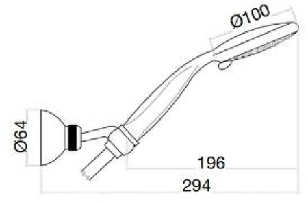 Душевой гарнитур Fiore Kevon 30NN8784 Черный 
