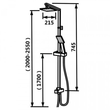 Душевая система ViEiR V25002 Хром 